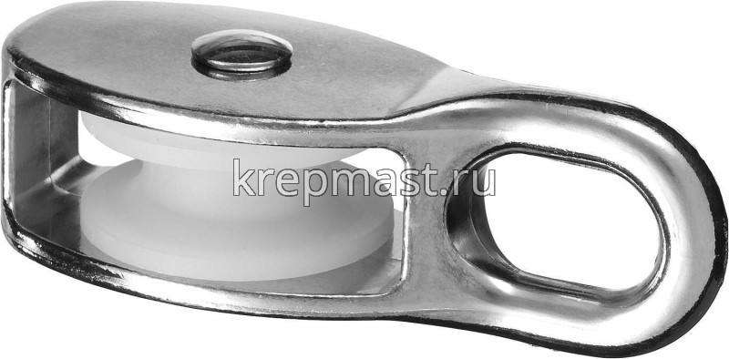 Блок одинарный пластик. оцинк. 30мм