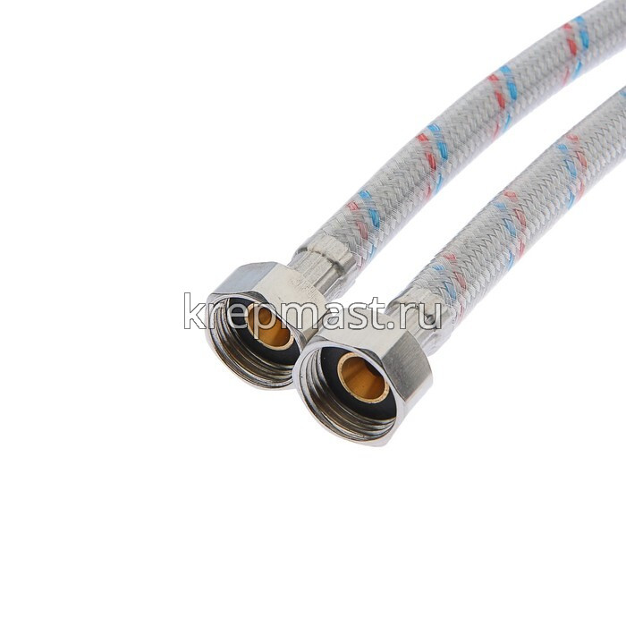 Подводка гибкая для воды 1/2 0,8м г/г в ПВХ