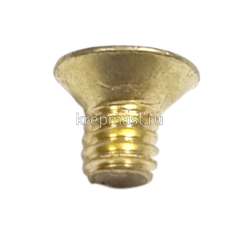 Винт потай 4,0 х 6 DIN 965 латунь