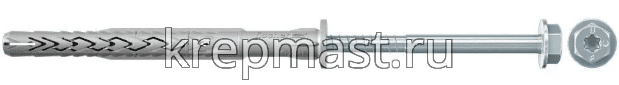 Дюбель фасадный FISCHER SXRL 10х230 6-гр. под ключ