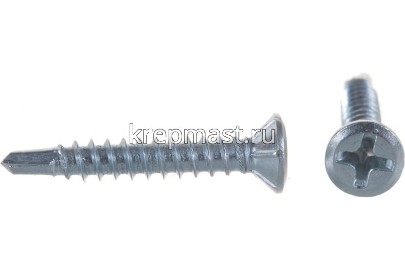 Саморез оконный сверло белый цинк 3,9х25 (Китай)