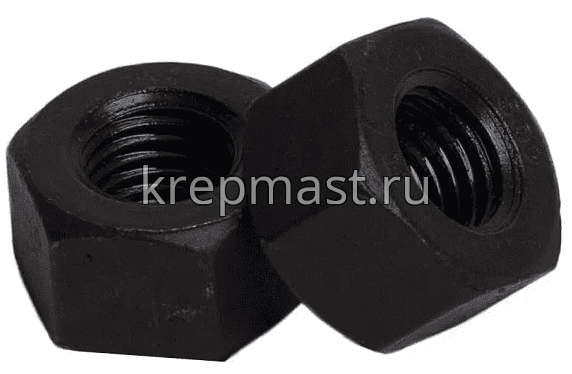 Гайка 6-гр. М 8 DIN 934 (1,25) кл.пр.12.0 черная