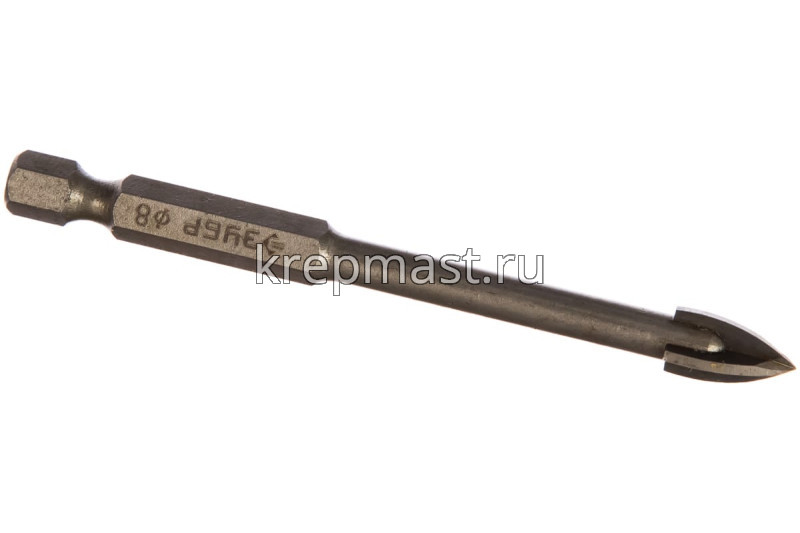 Сверло по стеклу 8мм ЗУБР (с 4мя реж.лезвиями)