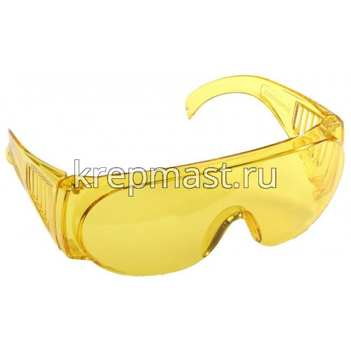 Очки защитные STAYER желтые линзы с оправой