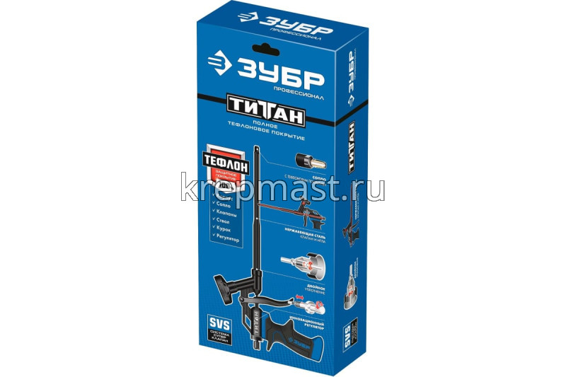 Пистолет для монтажной пены ЗУБР Титан Тефлоновый