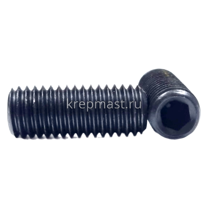 Винт уст. 12х30 12,9 DIN 913плоск.конц.вн/ш черн