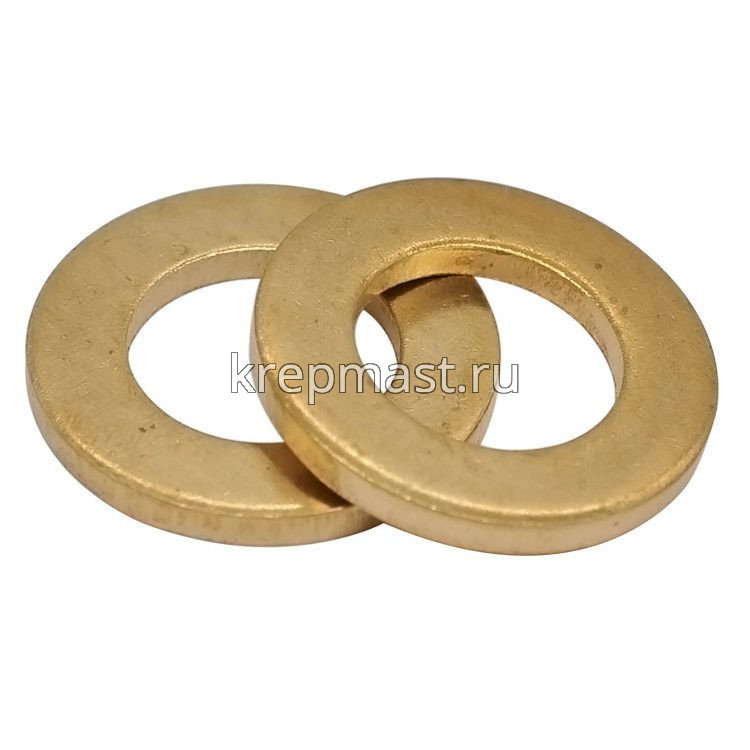 Шайба узкая 6 DIN 125 латунь
