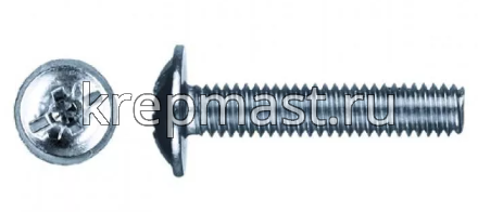 Винт стяжки межсекц. 6х20 DIN 967 оц.(п/сф,п/ш)