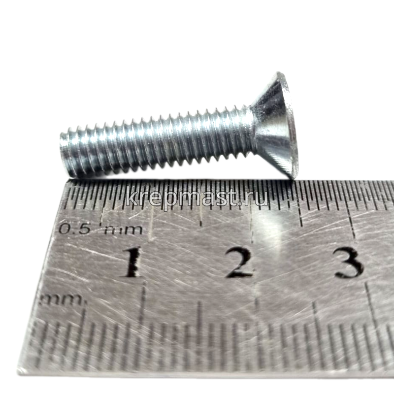 Винт с внут. шестиг. потай голов. 6х25 кл.пр.8,8 DIN 7991