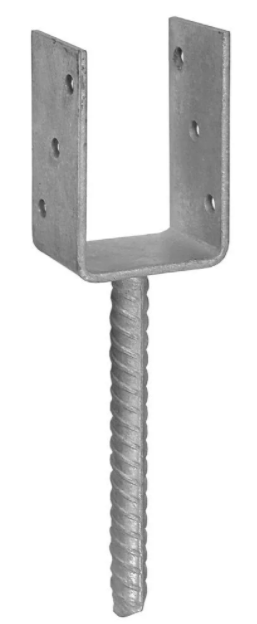 RPS 100 U (101х120х4мм) анкерное основание столба тип U