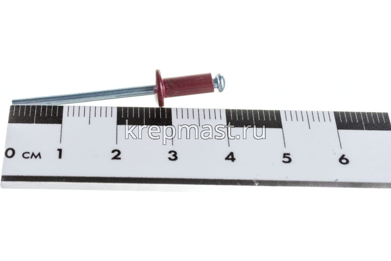 Заклёпка алюминий/сталь 4,0х10 RAL 3005