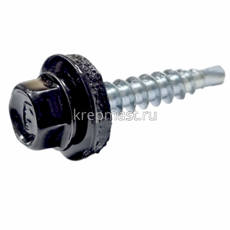 Саморез д/кровли краш. 4,8х29 RAL 9005