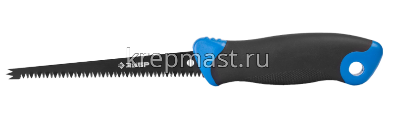 Ножовка по гипсокартону ЗУБР 150мм 2-х комп.рукоятка
