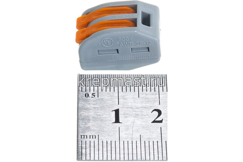 Клемма 2-х WAGO СК-412 оранжевые