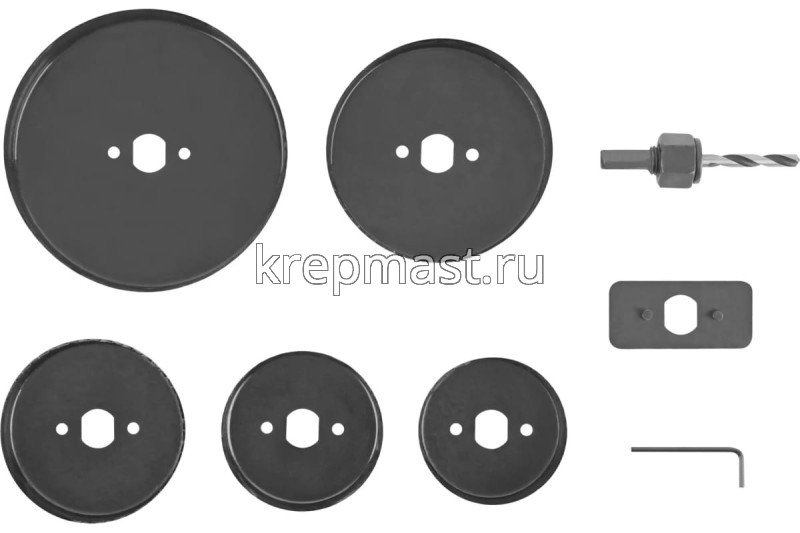 Набор пил круговых FIT/ УСПЕХ по дерев.68-127мм