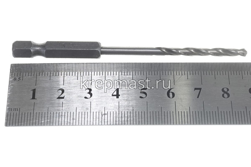 Сверло по металлу 3,2 мм U-образ.хвост.под биту