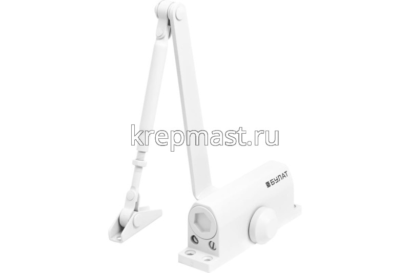 Доводчик дверной белый ДД-60 25-80кг