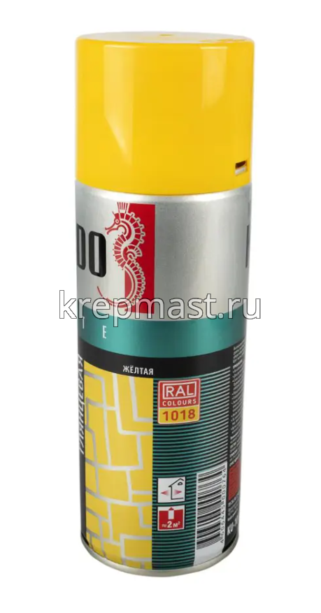 Эмаль аэр. универс. желтая 520мл