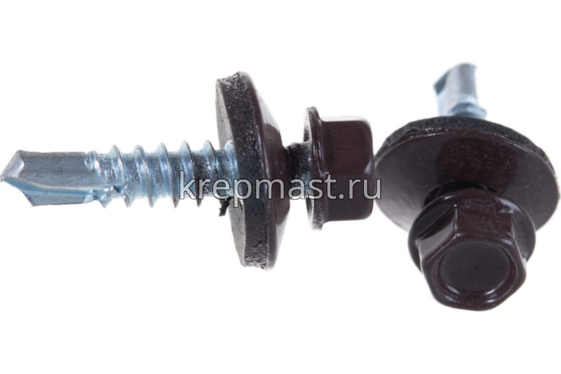 Саморез д/кровли краш. 5,5х25 RAL 8017