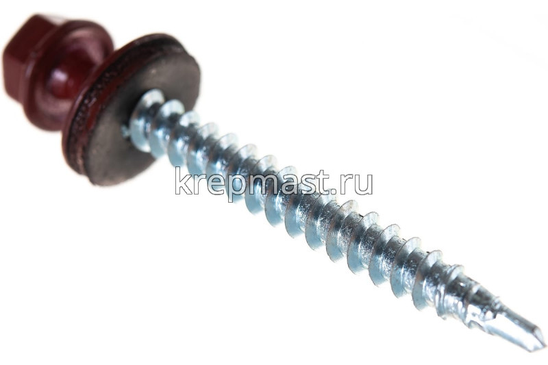 Саморез д/кровли краш. 4,8х51 RAL 3011/RR29
