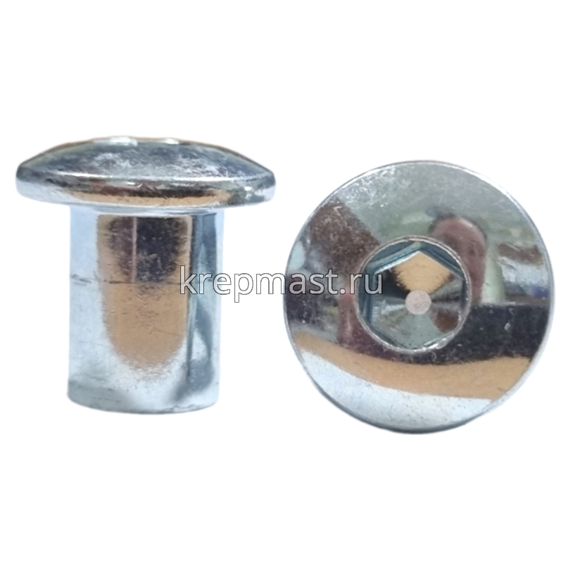 Гайка Ericsona М6 полукруглая оцинк. ключ SW5