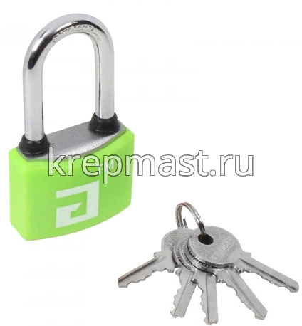 Замок навесной АЛЛЮР ВС1Ч-364ПД d.6мм ЗЕЛЕНЫЙ дл.дужка