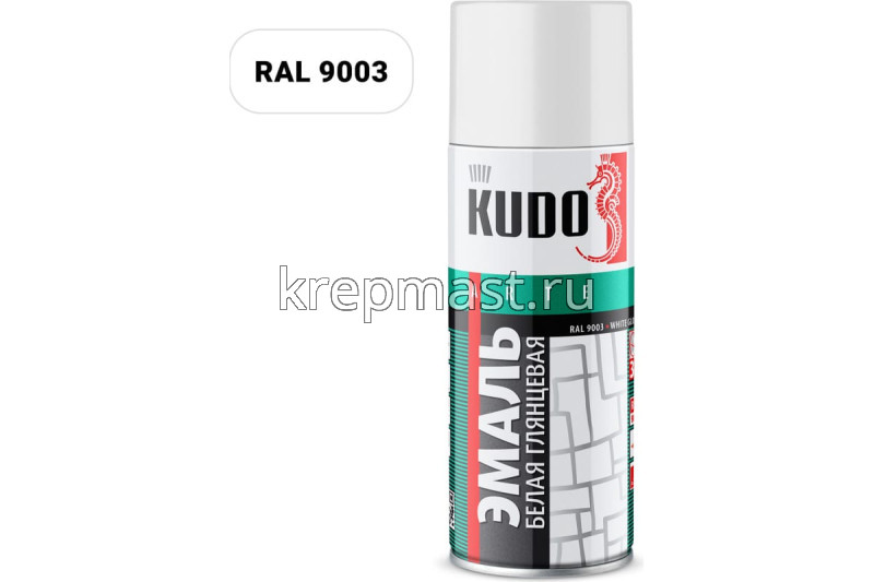 Эмаль аэр. универс. белая мат. 520мл