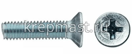 Винт потай 10х20 DIN 965