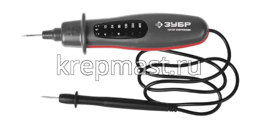 Тестер напряжения ЗУБР Мастер 190мм 6-400В чехол