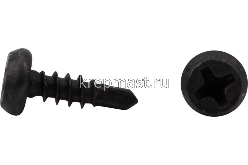 Саморез п/цил. сверло 3,5х11 оксид (черный)