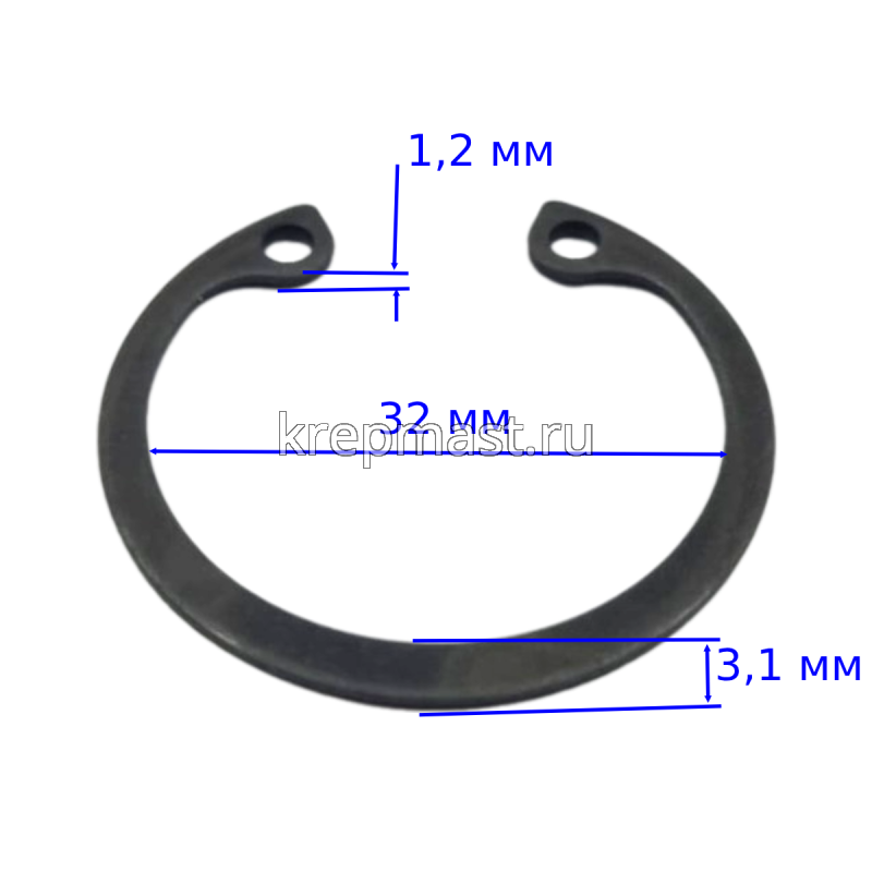 Шайба стопор. М 32 Отверстие DIN 472