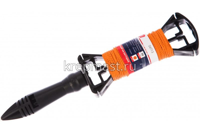 Шнур д/строит.работ ЧЕРНЫЙ / ОРАНЖ./ БЕЛЫЙ на катушке 30м