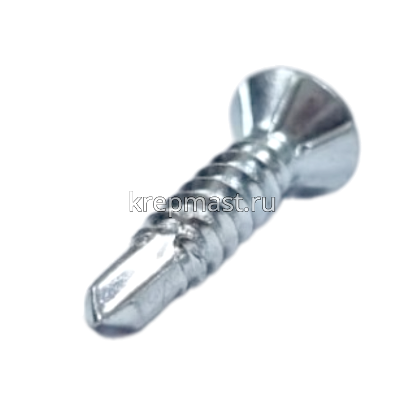Саморез оконный сверло белый цинк 3,9х19 усиленный