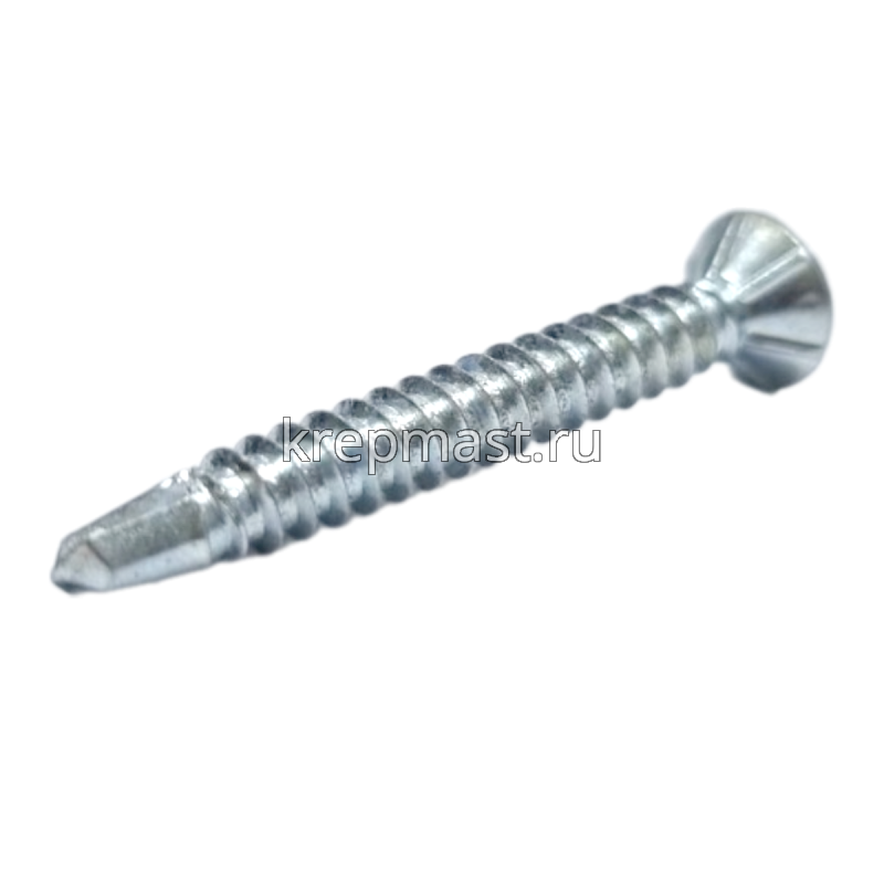Саморез оконный сверло белый цинк 3,9х32(35) усиленный