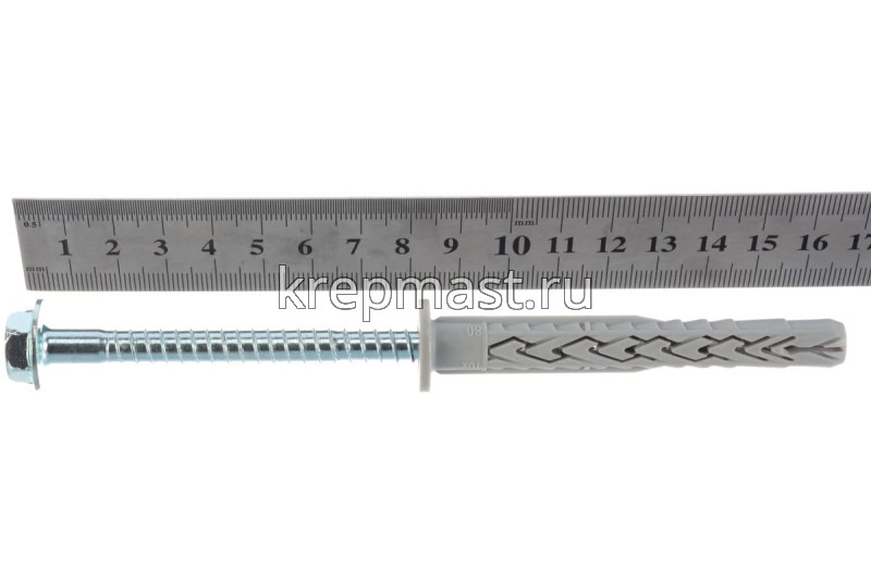 Дюбель фасадный FISCHER SXRL 10х 80 6-гр. под ключ