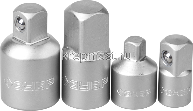 Адаптер-переходник для торцевых головок ЗУБР Мастер (набор 4шт)