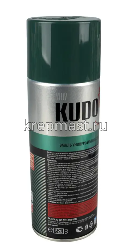 Эмаль аэр. универс. тем.зеленая 520мл