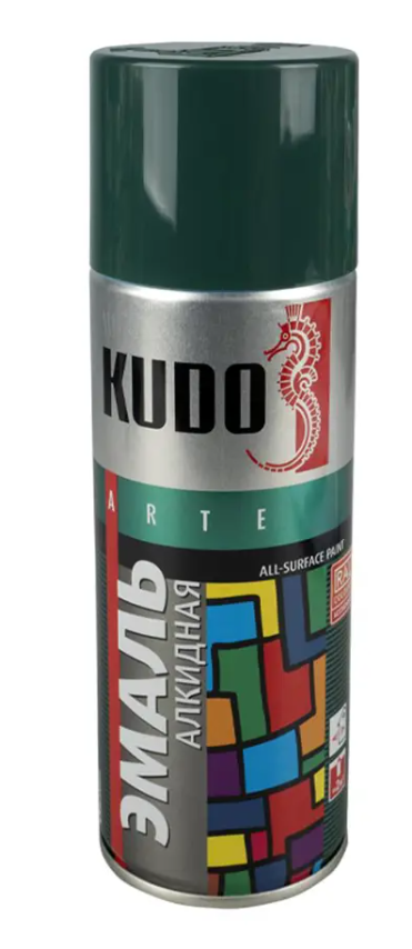 Эмаль аэр. универс. тем.зеленая 520мл