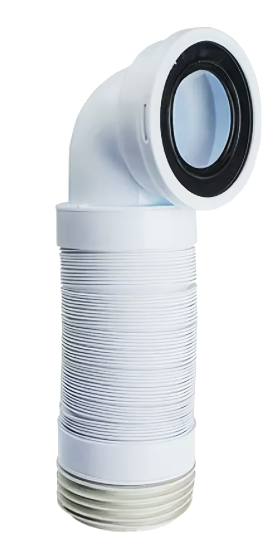 Удлинитель гибкий АНИ ПЛАСТ д/унитаз D110мм х 90 (К719R) дл.250-450