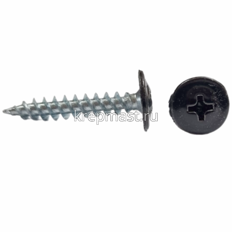 Саморез п/сф головка с п/ш острый 4,2х25 RAL9005
