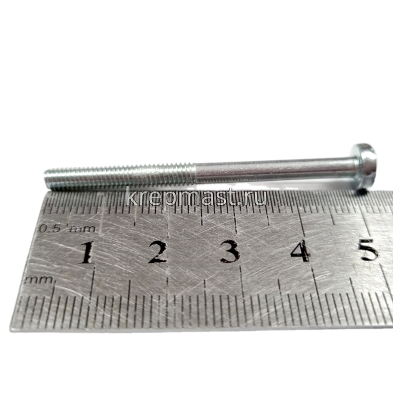 Винт п/цил 4,0х50 DIN 7985 неполная резьба
