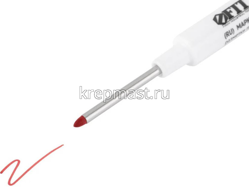 Маркер перманентный 1,0 мм УДЛИНЕННОЕ перо КРАСНЫЙ