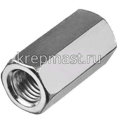 Гайка соединит. М 4 DIN 6334