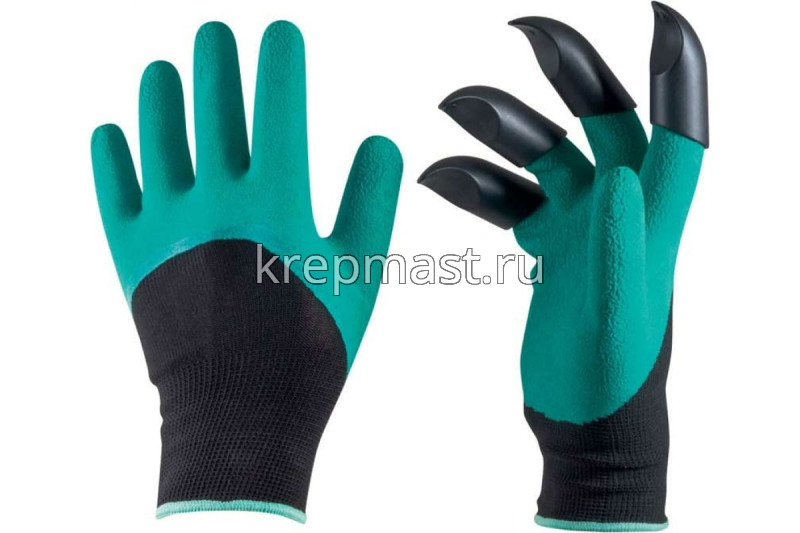 Перчатки садовые с когтями