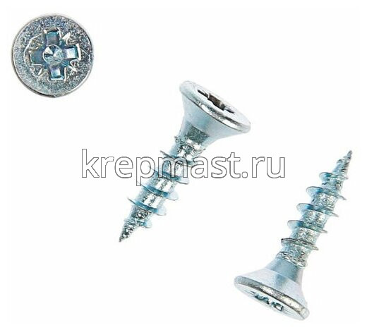 Шуруп универс. белый цинк 2,5х12