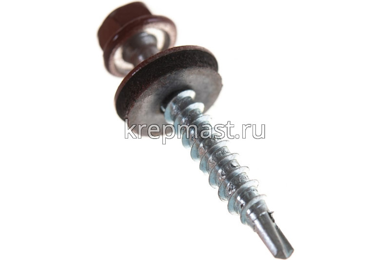 Саморез д/кровли краш. 4,8х35(38) RAL 3009
