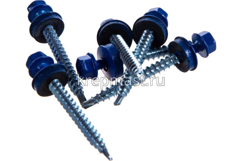 Саморез д/кровли краш. 4,8х51 RAL 5010