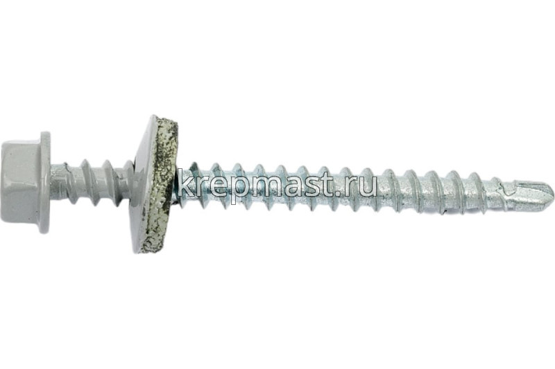 Саморез д/кровли краш. 4,8х51 RAL 7004