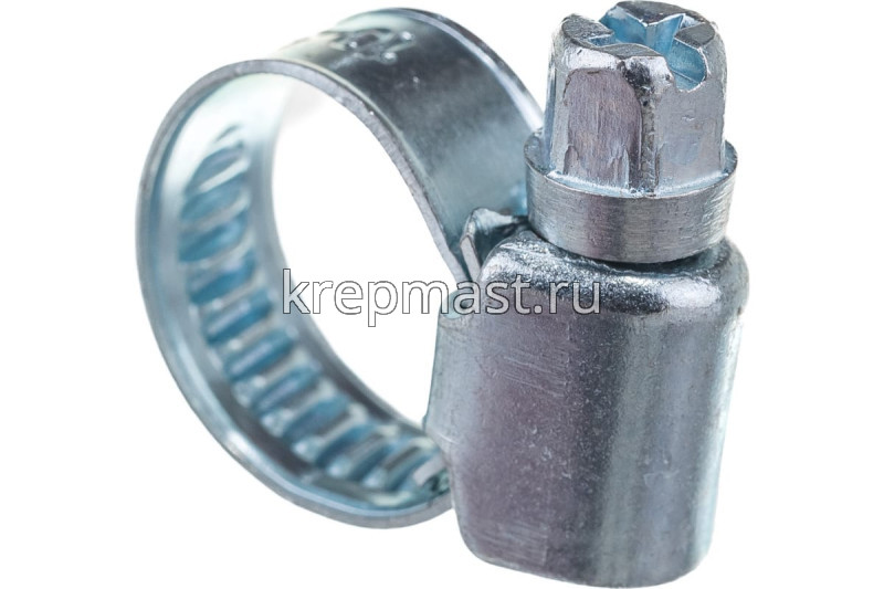 Хомут червячный нержавейка 10-16