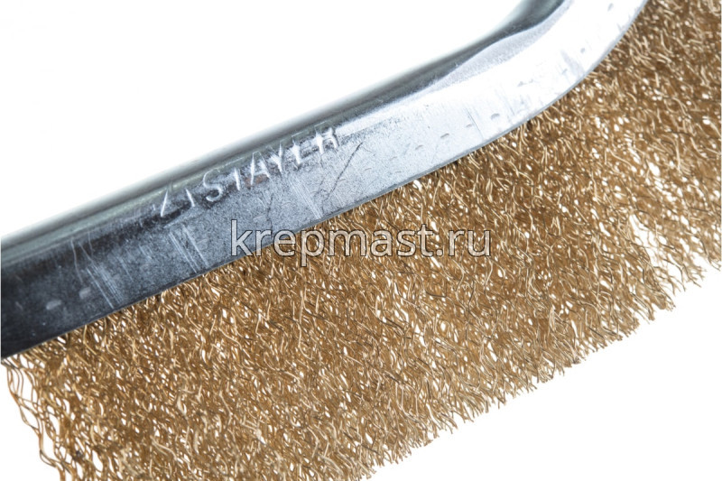 Корщетка пластиковая ручка тип В латунь (игогнутая)